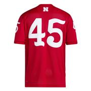 Nebraska Adidas #45 Premier Strategy Football Jersey